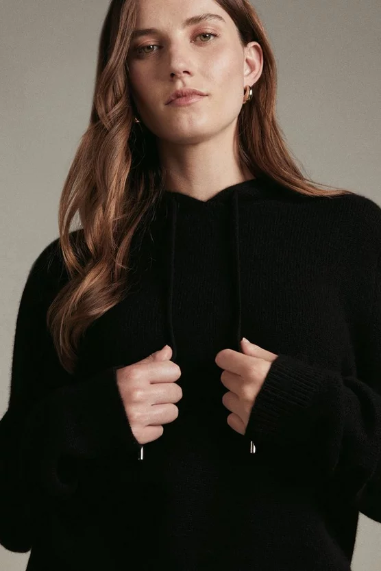 Best Sale 🎁 Karen Millen Cashmere Knitted Hoody 😀 3 Best Sale 🎁 Karen Millen Cashmere Knitted Hoody 😀 - Image 2