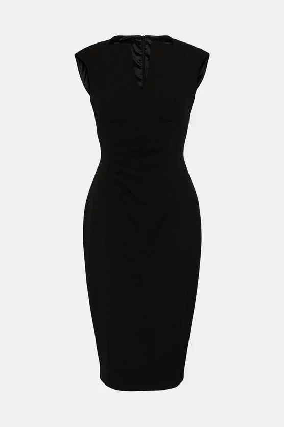 Discount ๐ Karen Millen Structured Crepe Envelope Neck Pencil Midi ๐ Dress ๐ 6 Discount ๐ Karen Millen Structured Crepe Envelope Neck Pencil Midi ๐ Dress ๐ - Image 4