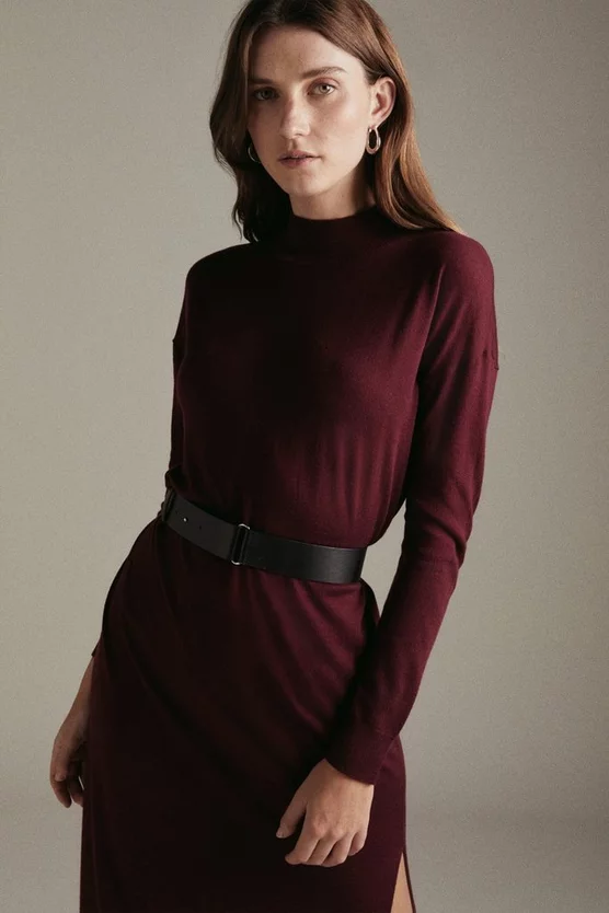 Best deal 🤩 Karen Millen Cashmere Blend Funnel Neck Belted Midi 👗 Dress ✔️ 5 Best deal 🤩 Karen Millen Cashmere Blend Funnel Neck Belted Midi 👗 Dress ✔️ - Image 3