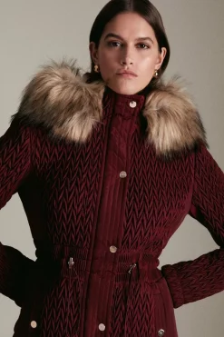 Cheapest 👏 Karen Millen Signature Quilt Long Faux Fur Trim 🧥 Coat 🤩 11 Cheapest 👏 Karen Millen Signature Quilt Long Faux Fur Trim 🧥 Coat 🤩 -Karen Millen Outlet store akk03505 berry xl 1