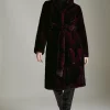 New ๐ Karen Millen Stripe Faux Fur ๐งฅ Coat - burgundy ๐ฅ 2 New ๐ Karen Millen Stripe Faux Fur ๐งฅ Coat - burgundy ๐ฅ -Karen Millen Outlet store akk03712 burgundy xl