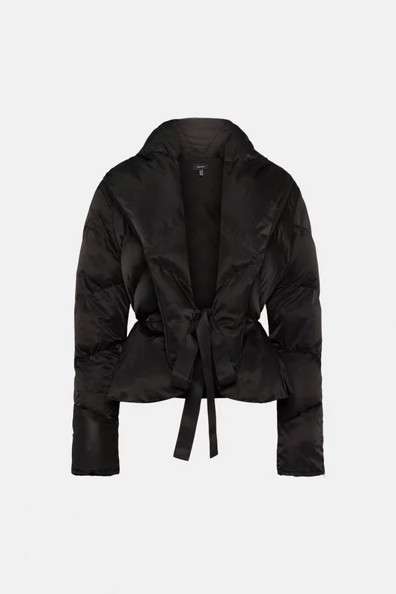 Coupon ⭐ Karen Millen Cosy Collar Puffer Tie Front 🧥 Coat 👏 4 Coupon ⭐ Karen Millen Cosy Collar Puffer Tie Front 🧥 Coat 👏 - Image 2