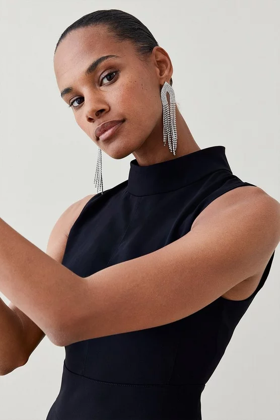 Promo ❤️ Karen Millen Petite Soft Tailored High Low Midi 👗 Dress 😀 4 Promo ❤️ Karen Millen Petite Soft Tailored High Low Midi 👗 Dress 😀 - Image 2