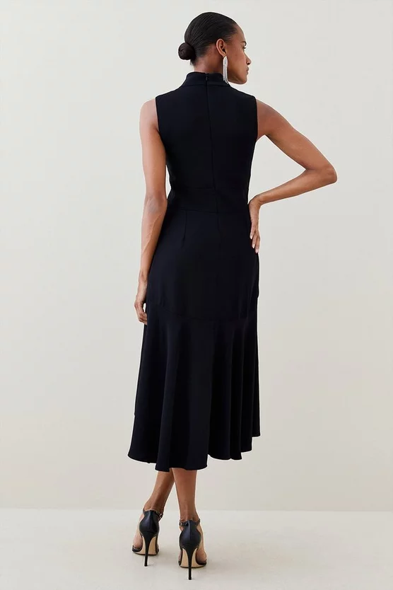 Promo ❤️ Karen Millen Petite Soft Tailored High Low Midi 👗 Dress 😀 5 Promo ❤️ Karen Millen Petite Soft Tailored High Low Midi 👗 Dress 😀 - Image 3