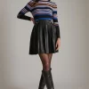 Budget 👍 Karen Millen Stripe Knit Pu Pleated 👗 Skirt Skater 👗 Dress ✨ 1 Budget 👍 Karen Millen Stripe Knit Pu Pleated 👗 Skirt Skater 👗 Dress ✨ -Karen Millen Outlet store akk06647 stripe xl