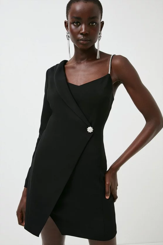 Coupon ๐ Karen Millen Compact Stretch Viscose Wrap Tux Mini ๐ Dress ๐ 3 Coupon ๐ Karen Millen Compact Stretch Viscose Wrap Tux Mini ๐ Dress ๐