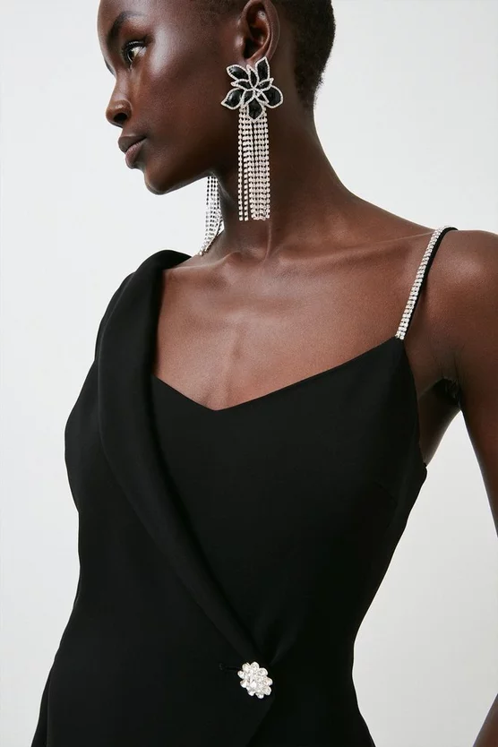 Coupon ๐ Karen Millen Compact Stretch Viscose Wrap Tux Mini ๐ Dress ๐ 4 Coupon ๐ Karen Millen Compact Stretch Viscose Wrap Tux Mini ๐ Dress ๐ - Image 2