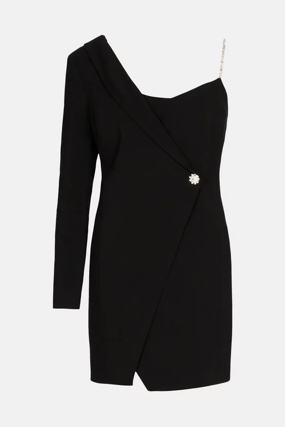 Coupon ๐ Karen Millen Compact Stretch Viscose Wrap Tux Mini ๐ Dress ๐ 6 Coupon ๐ Karen Millen Compact Stretch Viscose Wrap Tux Mini ๐ Dress ๐ - Image 4