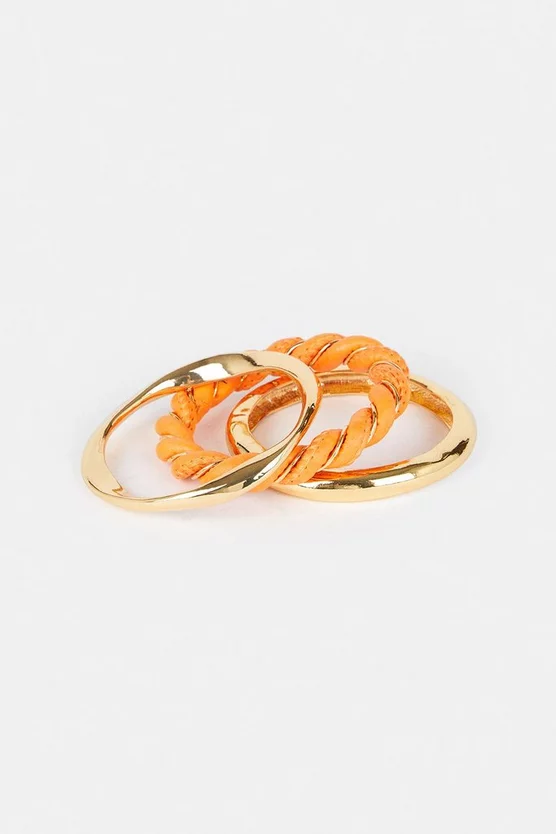 Flash Sale ⭐ Karen Millen Gold Plated Stacking Bangles ❤️ 3 Flash Sale ⭐ Karen Millen Gold Plated Stacking Bangles ❤️ - Image 2