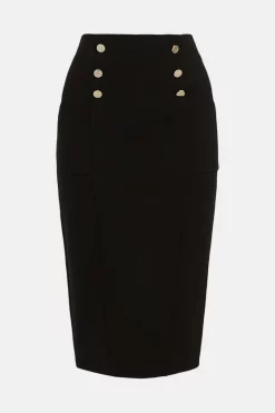 Cheap ๐ Karen Millen Button Pocket Ponte Midi ๐ Skirt ๐ฅ 14 Cheap ๐ Karen Millen Button Pocket Ponte Midi ๐ Skirt ๐ฅ -Karen Millen Outlet store akk93918 black xl 3