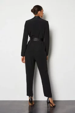 Outlet ๐ฅ Karen Millen Tuxedo Belted Wrap Jumpsuit ๐ฅฐ 12 Outlet ๐ฅ Karen Millen Tuxedo Belted Wrap Jumpsuit ๐ฅฐ -Karen Millen Outlet store akk94298 black xl 2