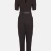 Deals ✨ Karen Millen Forever Belted Jumpsuit 😉 -Karen Millen Outlet store akk96214 black xl 3