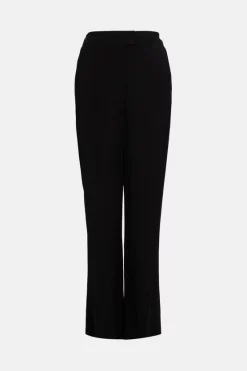 Wholesale 🛒 Karen Millen Viscose Satin Back Crepe Wide Leg Trousers 😉 11 Wholesale 🛒 Karen Millen Viscose Satin Back Crepe Wide Leg Trousers 😉 -Karen Millen Outlet store akk98116 black xl 3