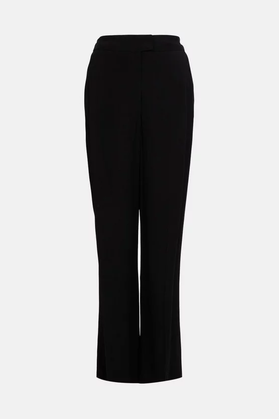 Wholesale 🛒 Karen Millen Viscose Satin Back Crepe Wide Leg Trousers 😉 6 Wholesale 🛒 Karen Millen Viscose Satin Back Crepe Wide Leg Trousers 😉 - Image 4