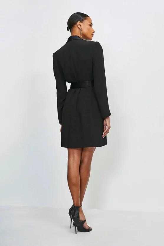 Deals ⌛ Karen Millen Tuxedo Wrap Mini 👗 Dress 😀 5 Deals ⌛ Karen Millen Tuxedo Wrap Mini 👗 Dress 😀 - Image 3