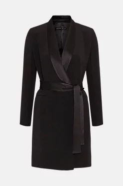 Deals ⌛ Karen Millen Tuxedo Wrap Mini 👗 Dress 😀 15 Deals ⌛ Karen Millen Tuxedo Wrap Mini 👗 Dress 😀 -Karen Millen Outlet store akk99711 black xl 3