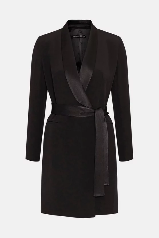 Deals ⌛ Karen Millen Tuxedo Wrap Mini 👗 Dress 😀 6 Deals ⌛ Karen Millen Tuxedo Wrap Mini 👗 Dress 😀 - Image 4