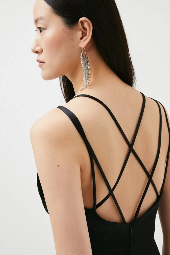 Flash Sale ๐งจ Karen Millen Italian Structured Satin Strappy Maxi ๐ Dress ๐ 4 Flash Sale ๐งจ Karen Millen Italian Structured Satin Strappy Maxi ๐ Dress ๐ - Image 2