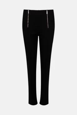 Best deal 🛒 Karen Millen High Rise Skinny Zip Detail Stretch 👖 Jeans 🎉 -Karen Millen Outlet store bkk00207 black xl 3