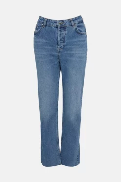 Hot Sale โค๏ธ Karen Millen Mid Rise Straight Leg Raw Hem ๐ Jeans - pale wash ๐งจ 11 Hot Sale โค๏ธ Karen Millen Mid Rise Straight Leg Raw Hem ๐ Jeans - pale wash ๐งจ -Karen Millen Outlet store bkk00331 pale20wash xl 3