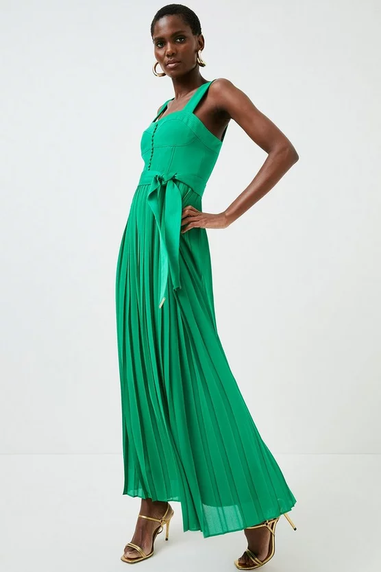 Cheap ๐ฅฐ Karen Millen Top Stitch And Pleat Detail Woven Midi ๐ Dress - green ๐ 3 Cheap ๐ฅฐ Karen Millen Top Stitch And Pleat Detail Woven Midi ๐ Dress - green ๐