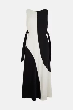 Brand new ๐ฏ Karen Millen Soft Tailored Colourblock Strappy Back Maxi ๐ Dress ๐ 12 Brand new ๐ฏ Karen Millen Soft Tailored Colourblock Strappy Back Maxi ๐ Dress ๐ -Karen Millen Outlet store bkk00763 black xl 3