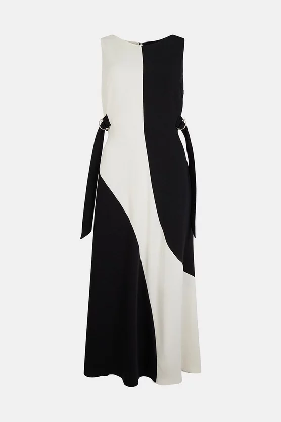 Brand new ๐ฏ Karen Millen Soft Tailored Colourblock Strappy Back Maxi ๐ Dress ๐ 6 Brand new ๐ฏ Karen Millen Soft Tailored Colourblock Strappy Back Maxi ๐ Dress ๐ - Image 4