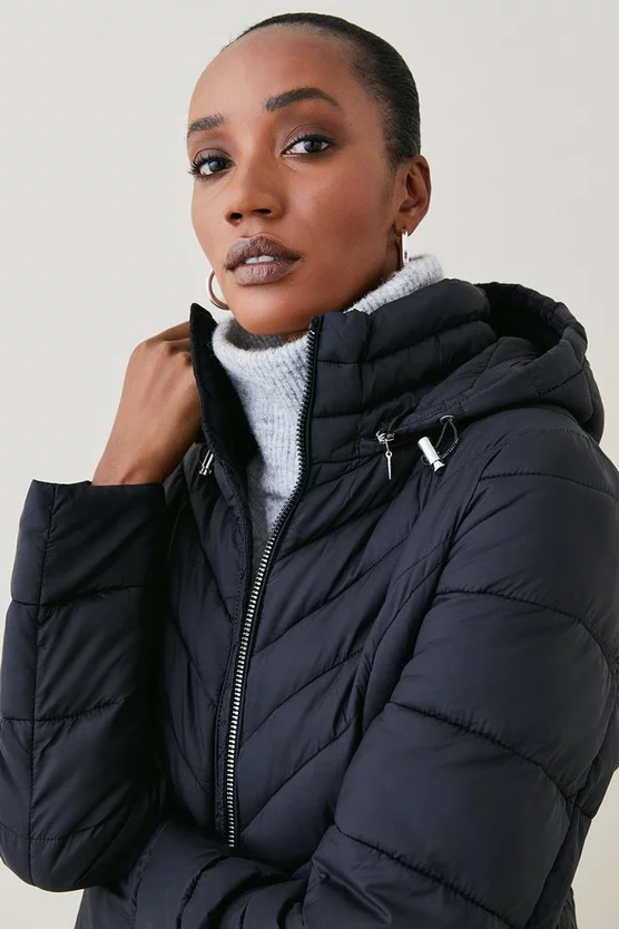 Hot Sale 🤩 Karen Millen Lightweight Puffer Packable Longline 🧥 Coat ✔️ 4 Hot Sale 🤩 Karen Millen Lightweight Puffer Packable Longline 🧥 Coat ✔️ - Image 2