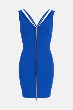 Best Pirce ๐ Karen Millen Figure Form Zip Front Woven Mini ๐ Dress ๐ 11 Best Pirce ๐ Karen Millen Figure Form Zip Front Woven Mini ๐ Dress ๐ -Karen Millen Outlet store bkk01451 cobalt xl 3
