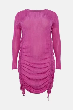 Flash Sale 🛒 Karen Millen Plus size Ruched Slinky Rib Knit 👗 Dress - fuchsia 🔥 10 Flash Sale 🛒 Karen Millen Plus size Ruched Slinky Rib Knit 👗 Dress - fuchsia 🔥 -Karen Millen Outlet store bkk01560 fuchsia xl 3
