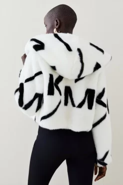 Best Sale ❤️ Karen Millen Km Logo Hooded Faux Fur 🧥 Coat - cream 🧨 9 Best Sale ❤️ Karen Millen Km Logo Hooded Faux Fur 🧥 Coat - cream 🧨 -Karen Millen Outlet store bkk01981 cream xl 2