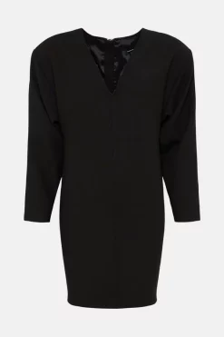 Flash Sale ✔️ Karen Millen Compact Stretch Sleeved V Neck Pencil Mini 👗 Dress 🎉 13 Flash Sale ✔️ Karen Millen Compact Stretch Sleeved V Neck Pencil Mini 👗 Dress 🎉 -Karen Millen Outlet store bkk02037 black xl 3