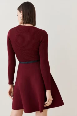 New ๐ Karen Millen Crew Neck Knitted Skater Mini ๐ Dress ๐ฅ 13 New ๐ Karen Millen Crew Neck Knitted Skater Mini ๐ Dress ๐ฅ -Karen Millen Outlet store bkk02296 berry xl 2