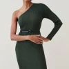 Brand new 🎁 Karen Millen One Shoulder Rib Knit Belted Mini 👗 Dress 😍