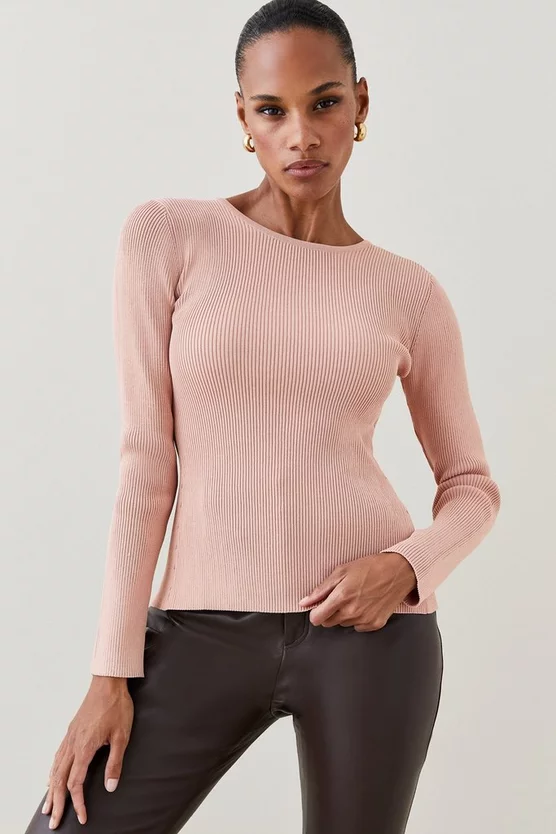 New โค๏ธ Karen Millen Lace Back Rib Knit Top ๐ฅ 4 New โค๏ธ Karen Millen Lace Back Rib Knit Top ๐ฅ - Image 2