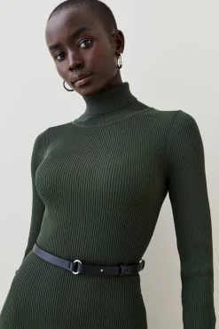 Best Sale 😉 Karen Millen Knitted Roll Neck Belted Flippy Hem Mini 👗 Dress 🔥 9 Best Sale 😉 Karen Millen Knitted Roll Neck Belted Flippy Hem Mini 👗 Dress 🔥 -Karen Millen Outlet store bkk02320 forest xl 1