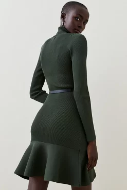 Best Sale 😉 Karen Millen Knitted Roll Neck Belted Flippy Hem Mini 👗 Dress 🔥 10 Best Sale 😉 Karen Millen Knitted Roll Neck Belted Flippy Hem Mini 👗 Dress 🔥 -Karen Millen Outlet store bkk02320 forest xl 2