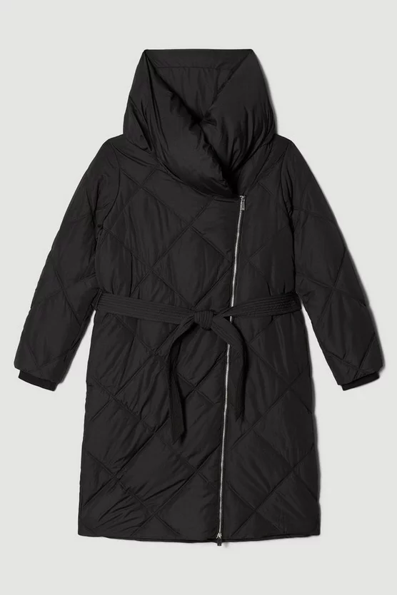 Buy ⭐ Karen Millen Long Quilted Shawl Collar Puffer 🧥 Coat ✨ 6 Buy ⭐ Karen Millen Long Quilted Shawl Collar Puffer 🧥 Coat ✨ - Image 4