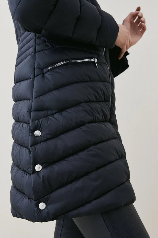 Cheap 😉 Karen Millen Lightweight Puffer Packable Midi 🧥 Coat 🛒 4 Cheap 😉 Karen Millen Lightweight Puffer Packable Midi 🧥 Coat 🛒 - Image 2