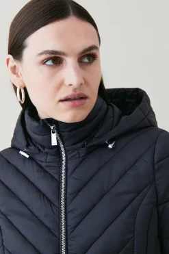 Cheap 😉 Karen Millen Lightweight Puffer Packable Midi 🧥 Coat 🛒 14 Cheap 😉 Karen Millen Lightweight Puffer Packable Midi 🧥 Coat 🛒 -Karen Millen Outlet store bkk02421 black xl 5