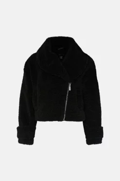 Best Sale 👏 Karen Millen Teddy Short Cosy 🧥 Coat 🎁 12 Best Sale 👏 Karen Millen Teddy Short Cosy 🧥 Coat 🎁 -Karen Millen Outlet store bkk02605 black xl 3