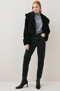 Best Sale 👏 Karen Millen Teddy Short Cosy 🧥 Coat 🎁 13 Best Sale 👏 Karen Millen Teddy Short Cosy 🧥 Coat 🎁 -Karen Millen Outlet store bkk02605 black xl 4