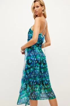 Best Pirce 🎁 Karen Millen Mixed Ditsy Frill Halter Woven Midi 👗 Dress - floral ❤️ -Karen Millen Outlet store bkk02874 floral xl 2