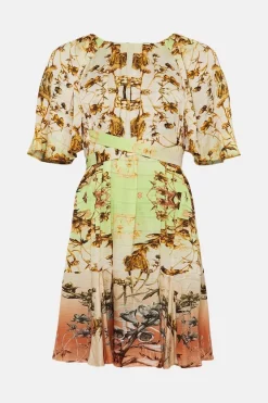 Best deal 👏 Karen Millen Mirrored Tulipa Print Woven Satin Mini 👗 Dress - floral ⌛ -Karen Millen Outlet store bkk02887 floral xl 3