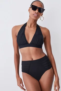 Deals 🤩 Karen Millen Bandage Sheer Stripe 👙 Bikini Bottoms 😀