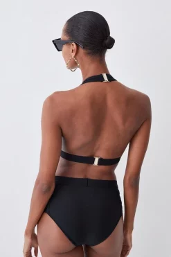 Discount ๐ Karen Millen Bandage Sheer Stripe Halter Neck Top ๐ 11 Discount ๐ Karen Millen Bandage Sheer Stripe Halter Neck Top ๐ -Karen Millen Outlet store bkk02915 black xl 2