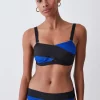 Cheapest 🤩 Karen Millen Bandage Colour Block Bandeau 👙 Bikini Top - cobalt 🎁