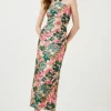 Brand new 👏 Karen Millen Floral Jacquard Halter Column Midaxi 👗 Dress 🛒 2 Brand new 👏 Karen Millen Floral Jacquard Halter Column Midaxi 👗 Dress 🛒 -Karen Millen Outlet store bkk02935 floral xl
