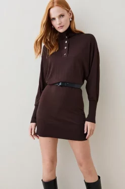 Outlet 😀 Karen Millen Belted Cashmere Blend Knit Tunic 🤩