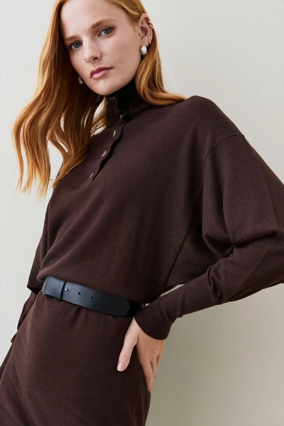Outlet 😀 Karen Millen Belted Cashmere Blend Knit Tunic 🤩 4 Outlet 😀 Karen Millen Belted Cashmere Blend Knit Tunic 🤩 - Image 2